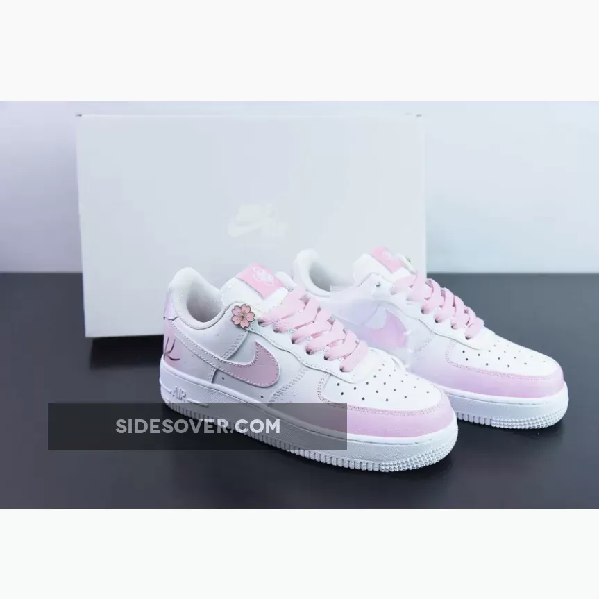 Custom Nike Air Force 1 Low 'Cherry Blossom' White Restock