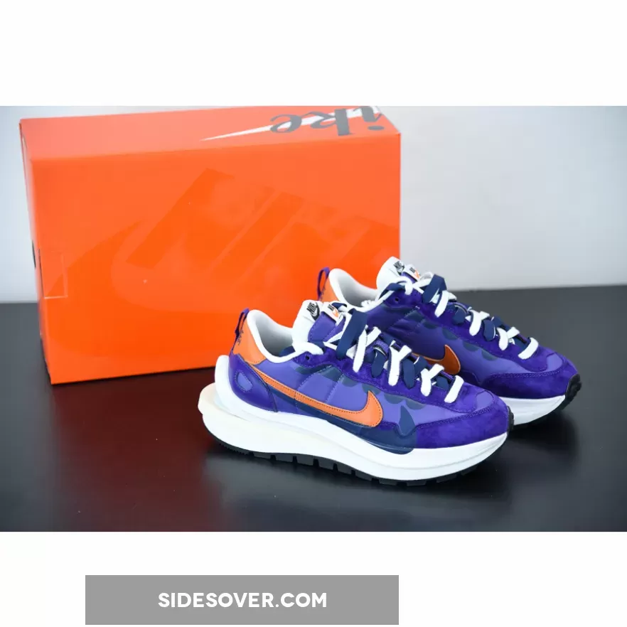 Sacai X Nike Vaporwaffle Dark Iris/Campfire Orange-White DD1875-500 Restock