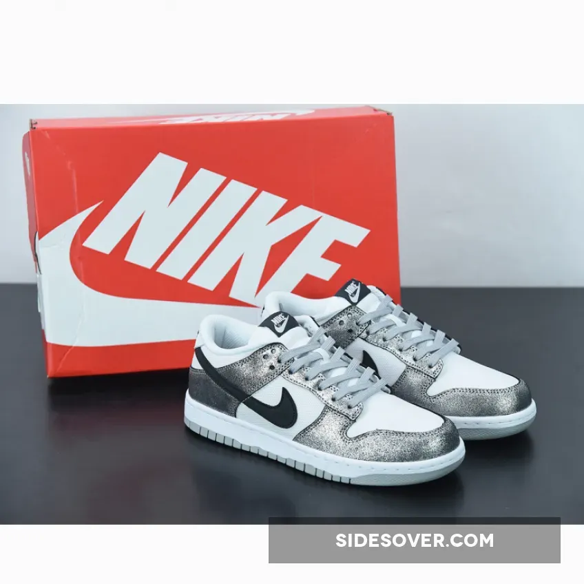 Nike Dunk Low 'Shimmer' #golden gals metallic silver