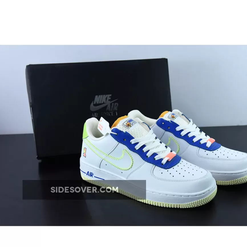 Nike Air Force 1 Low 'Player One' White/Laser Orange-Ghost Green #lowplayer