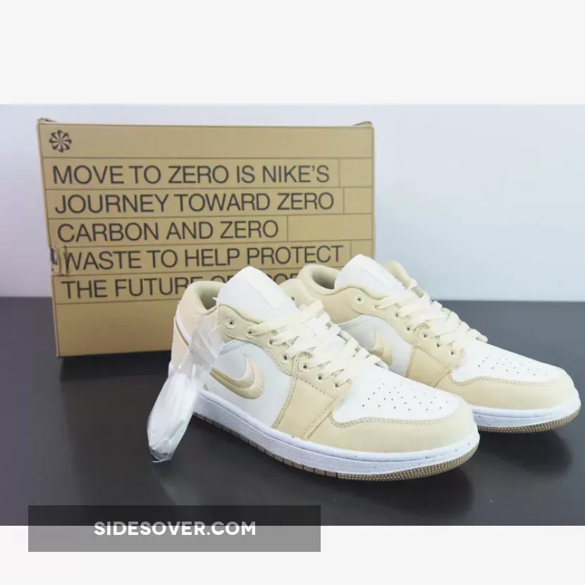 Online Sale Air Jordan 1 Low SE Canvas Tan Sail FN3722-701
