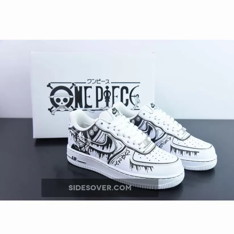 Custom Nike Air Force 1 Low "One Piece" White Black 1683551817