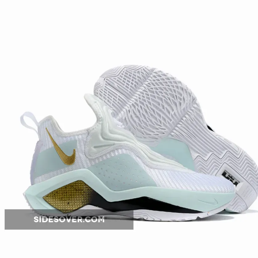 Nike LeBron Soldier 14 White Gold - gold and white lebrons