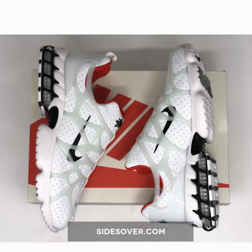 Stussy X Nike Air Zoom Spiridon KK White/Black-Habanero Red CJ9918-100 New Releases