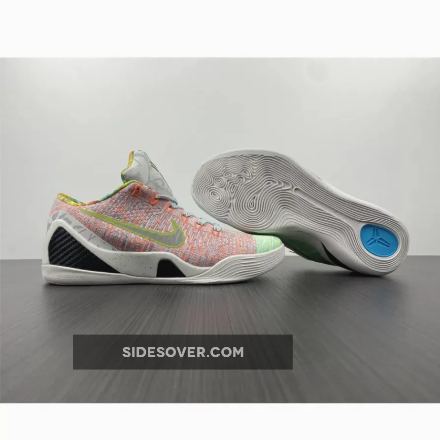 Nike What The Kobe 9 Elite Multi-Color/Chlorine Blue-Black 678301-904 / black kobe 9