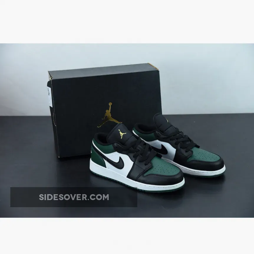 Air Jordan 1 Low "Green Toe" / Aj 1 Green Low 553558-371