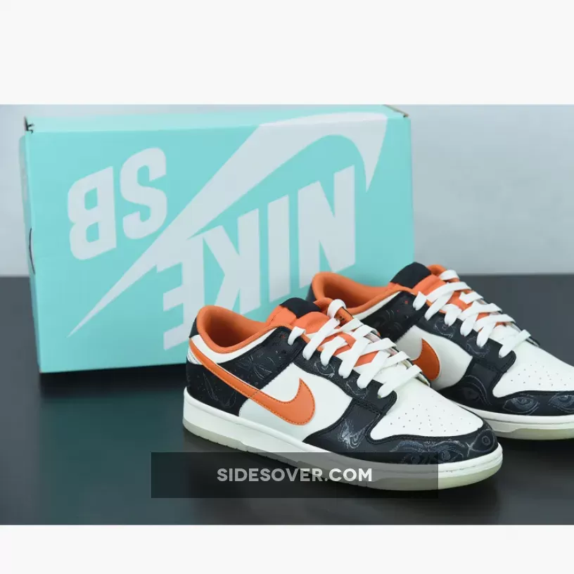 Nike Dunk Low PRM 'Halloween' Sail/Starfish-Black DD3357-100 / dd3357 100