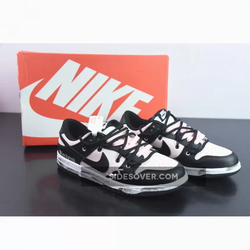 Custom Nike WMNS Dunk Low Black Pink 1685777661 Restock