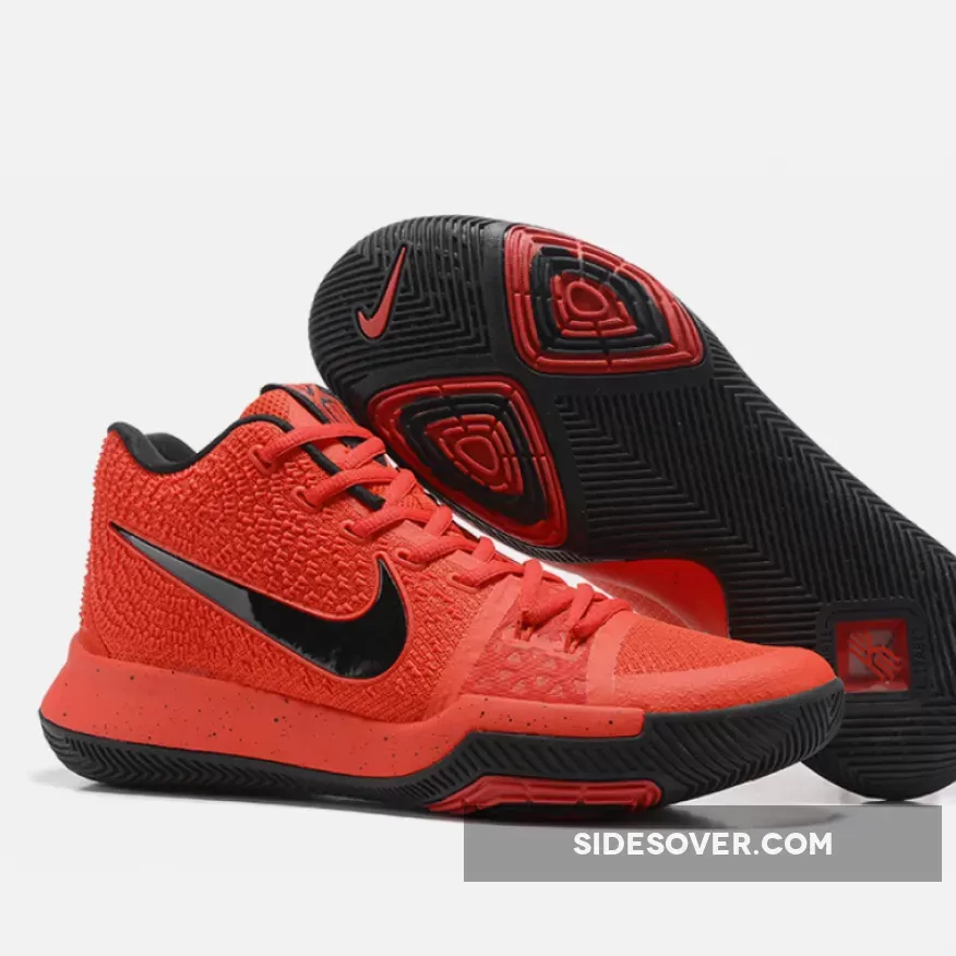 Nike Kyrie 3 University Red and Black-Team Red Red 3 Candy