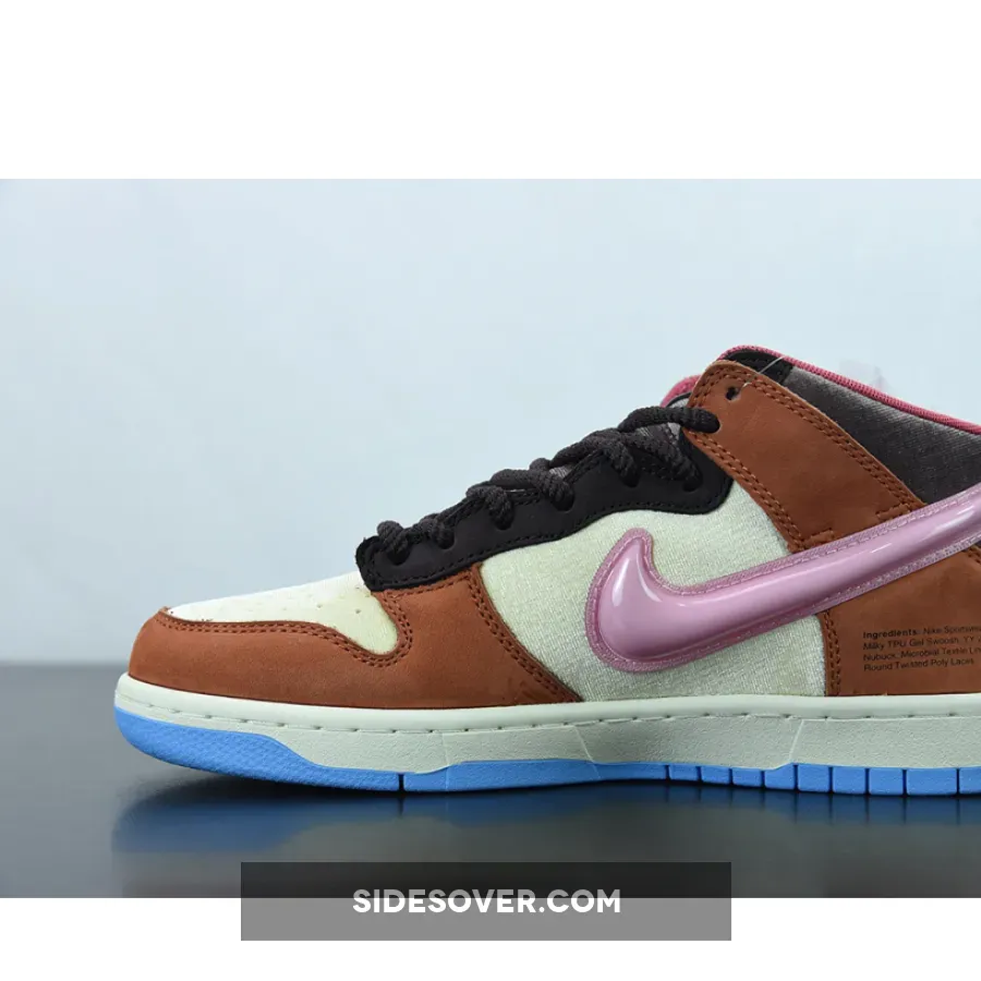 Social Status x Dunk Mid Chocolate Milk Free Lunch - dunk chocolate milk