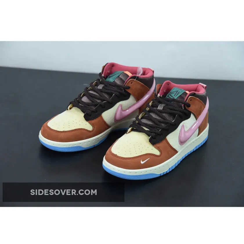 Social Status x Dunk Mid Chocolate Milk Free Lunch - dunk chocolate milk