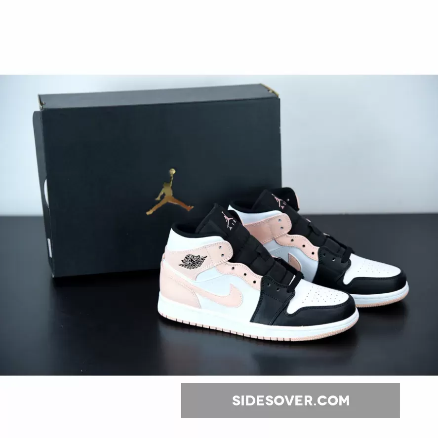Air Jordan 1 Mid White Crimson Tint 554724-133 Restock