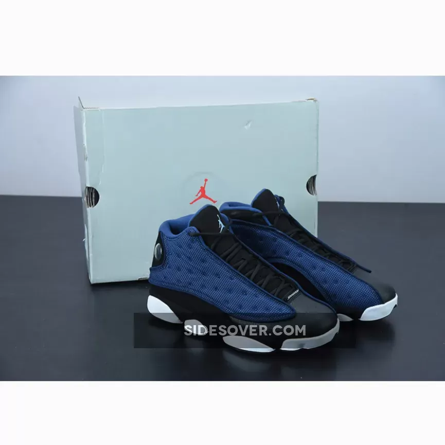 Air Jordan 13 Navy DJ5982-400 - black and sky blue jordans