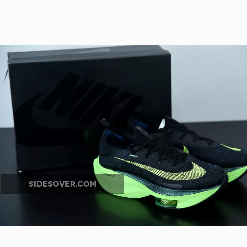 Nike Air Zoom Alphafly NEXT% Black Volt / nike alphafly black
