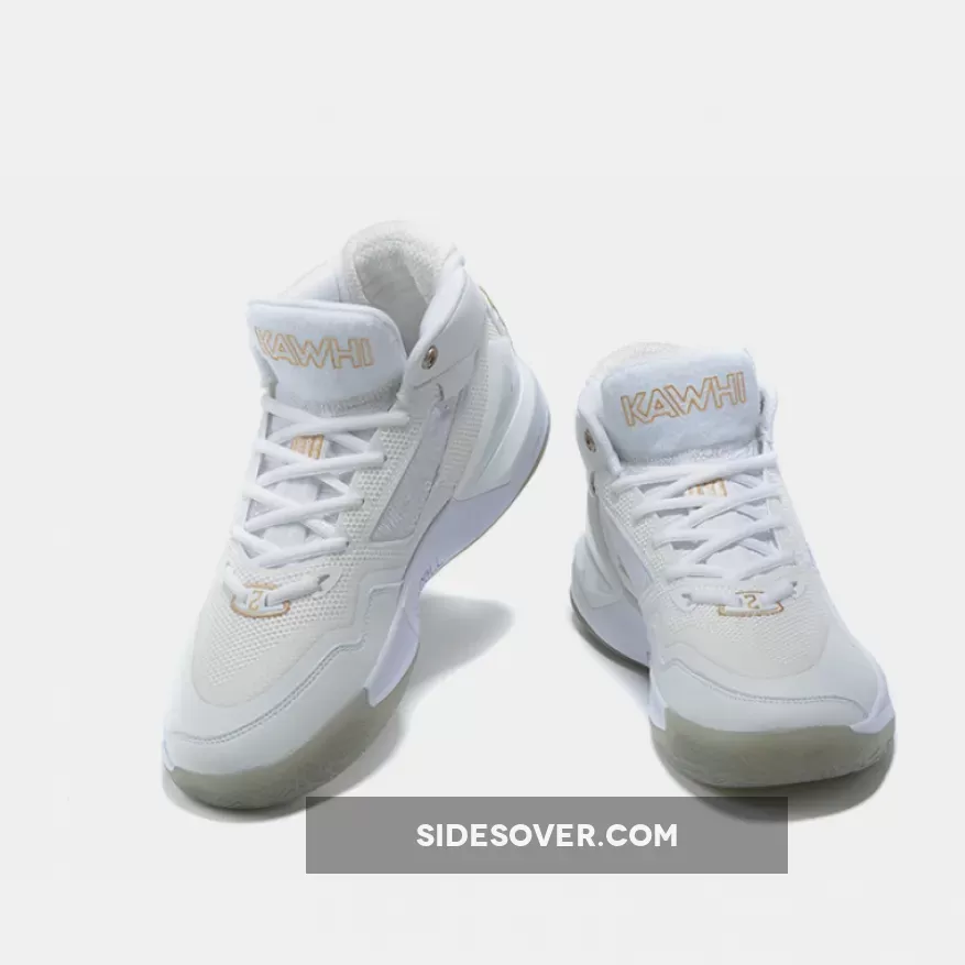 New Balance KAWHI White/Metallic Gold / New Balance White And Gold BBKLSWW1