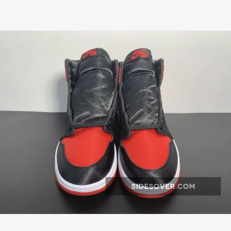 Air Jordan 1 High OG Satin Bred Black Red White Air Jordan 1 High OG Satin Bred Black Red White