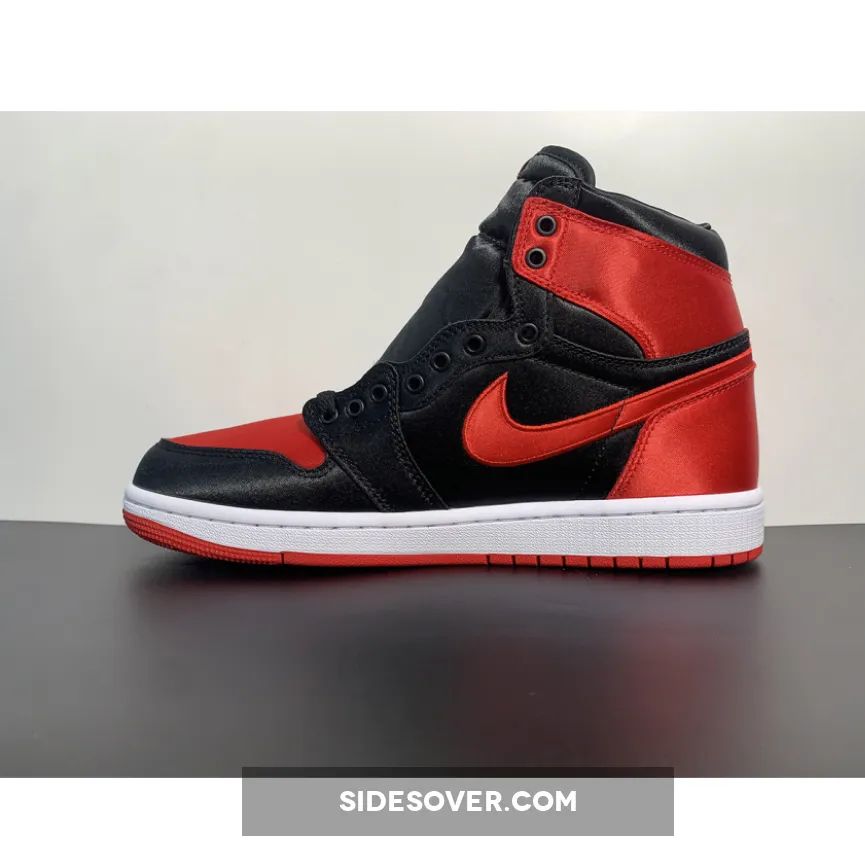 Air Jordan 1 High OG Satin Bred Black Red White Air Jordan 1 High OG Satin Bred Black Red White