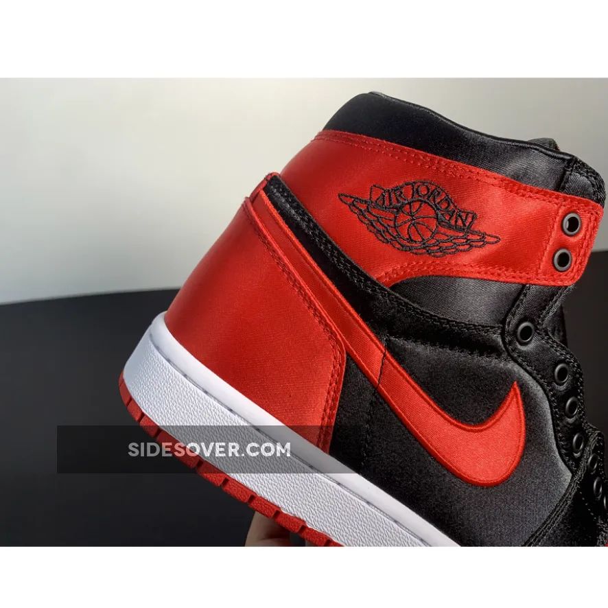 Air Jordan 1 High OG Satin Bred Black Red White Air Jordan 1 High OG Satin Bred Black Red White
