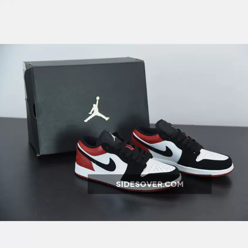 Air Jordan 1 Low "Black Toe" White/Black-Red