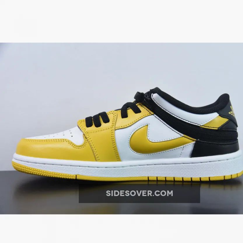 Air Jordan 1 Low FlyEase "Taxi" White/Black-University Gold Air Jordan 1 Low FlyEase "Taxi" White/Black-University Gold