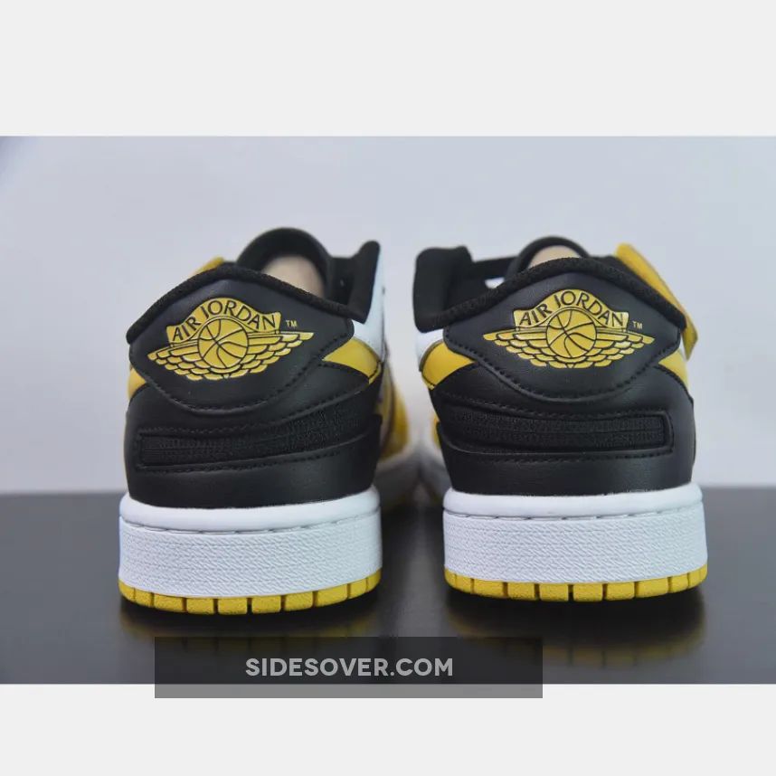 Air Jordan 1 Low FlyEase "Taxi" White/Black-University Gold Air Jordan 1 Low FlyEase "Taxi" White/Black-University Gold