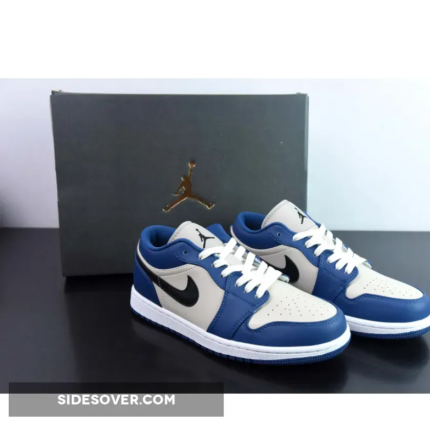 Air Jordan 1 Low ‘Georgetown’ French Blue/Black-College Grey-Sail