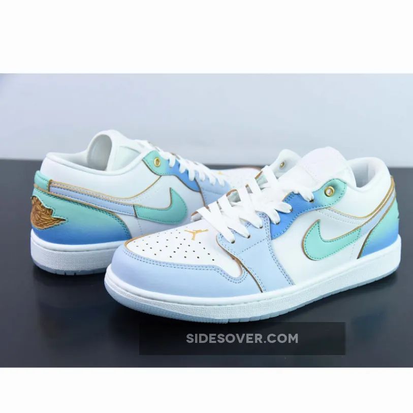 Air Jordan 1 Low Gradient Blue Gold Air Jordan 1 Low Gradient Blue Gold