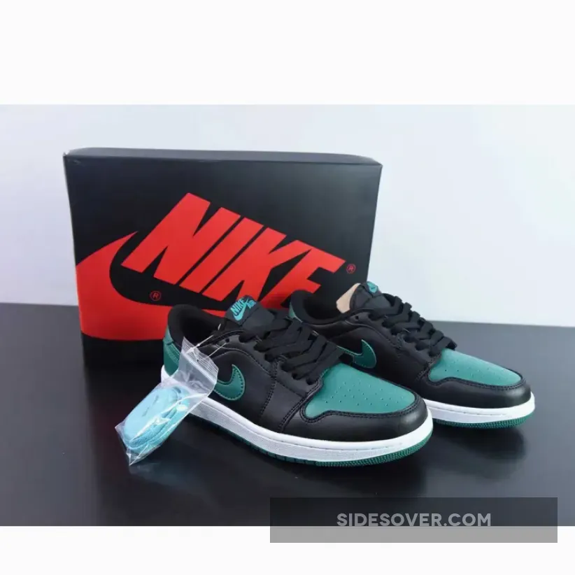 Air Jordan 1 Low OG Black Gorge Green Sail