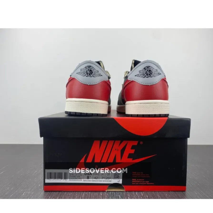 Air Jordan 1 Low OG EX Black/Dark Smoke Grey-Red Air Jordan 1 Low OG EX Black/Dark Smoke Grey-Red