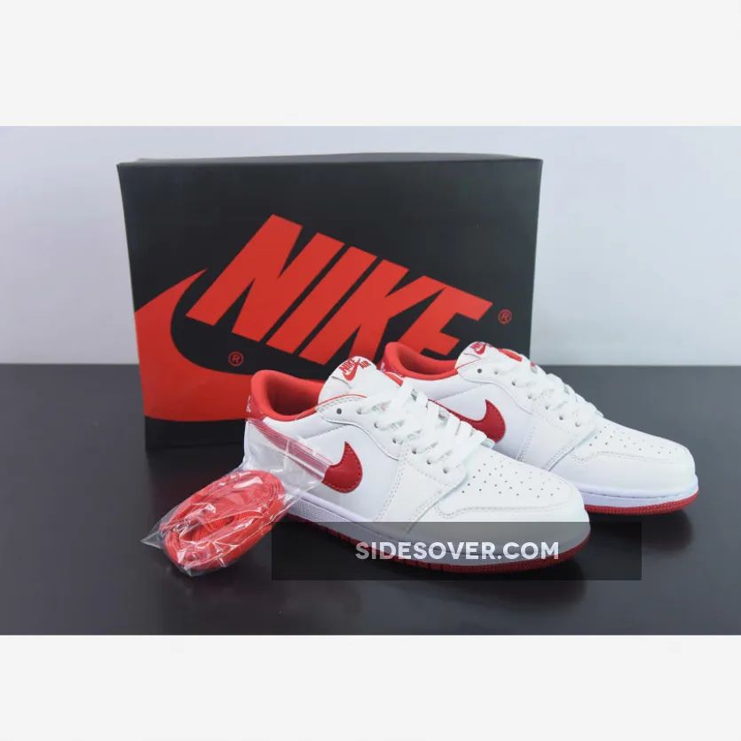 Air Jordan 1 Low OG White/University Red