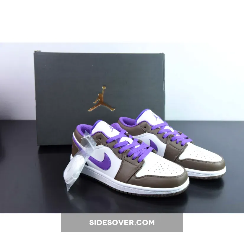 Air Jordan 1 Low Palomino/Wild Berry-White