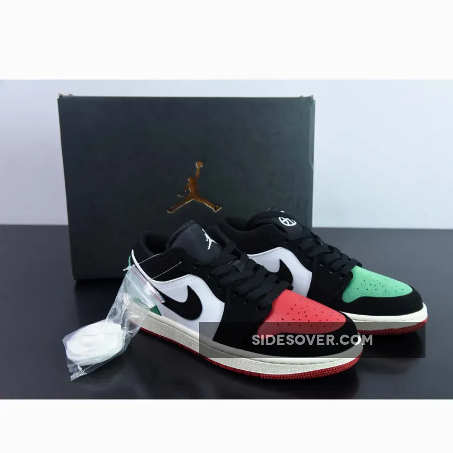 Air Jordan 1 Low ‘Quai 54’ White/Black-Red-Green