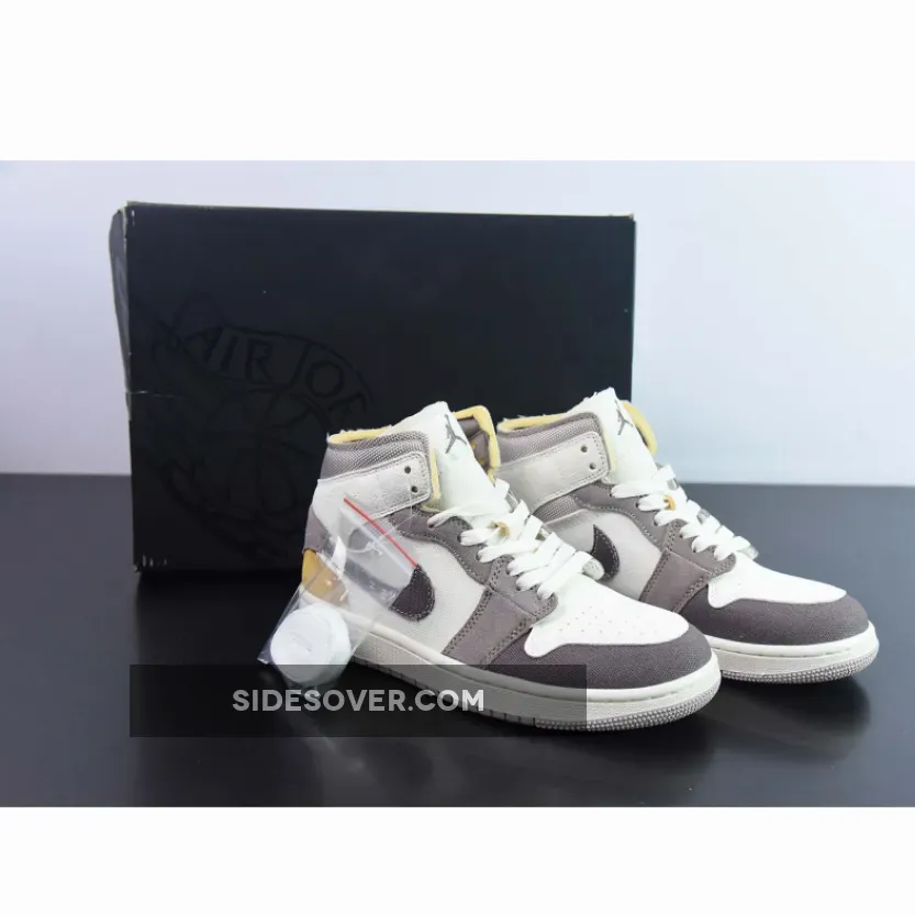 Air Jordan 1 Mid Craft Inside Out Tan Brown