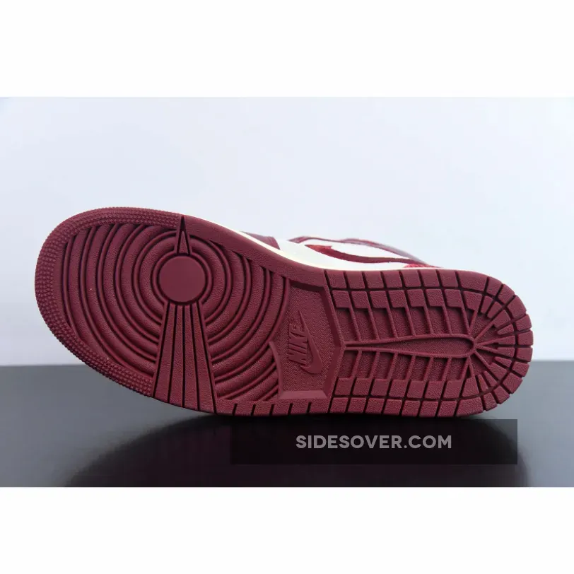 Air Jordan 1 Mid SE WMNS "Tiki Leaf" Team Red/University Red-Sail-Muslin Air Jordan 1 Mid SE WMNS "Tiki Leaf" Team Red/University Red-Sail-Muslin