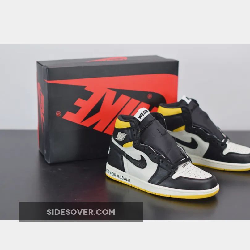 Air Jordan 1 Retro High OG "Not For Resale" Sail/Black-Varsity Maize