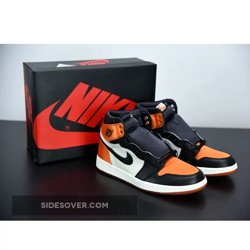 Air Jordan 1 Satin ‘Shattered Backboard’ Starfish Sail Black