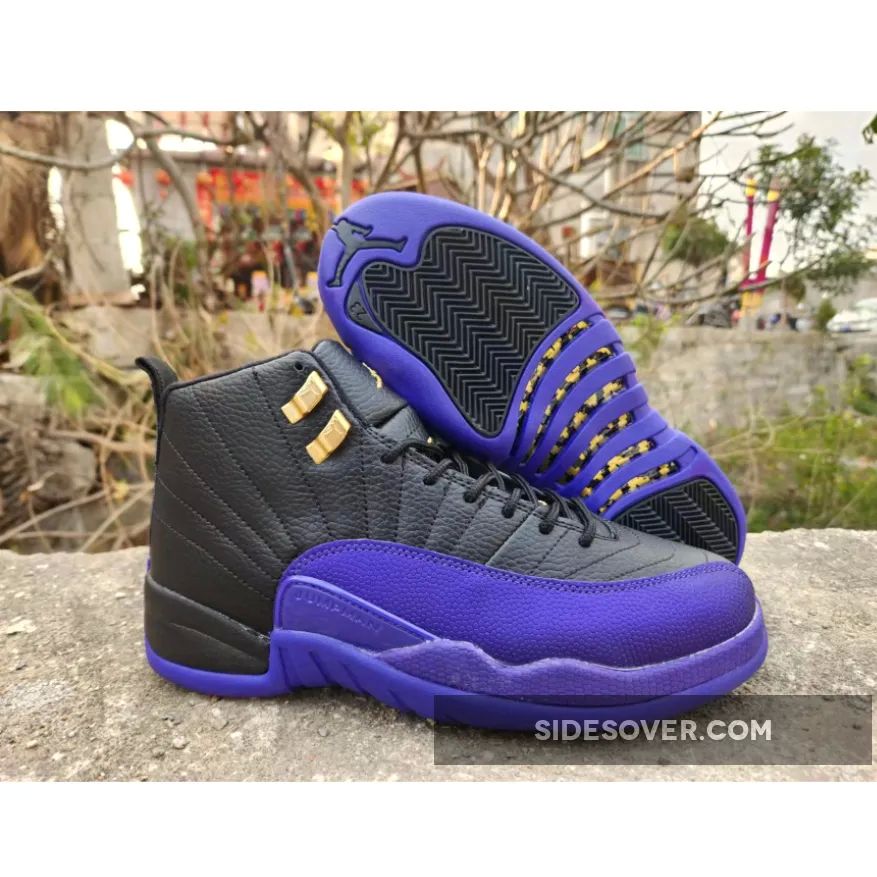Air Jordan 12 Black/Taxi/Field Purple