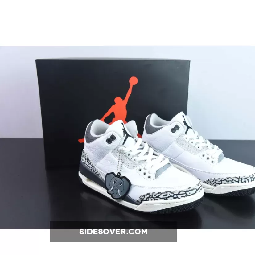 Air Jordan 3 "Hide N Sneak" White/Iron/Light Ash Grey/Black