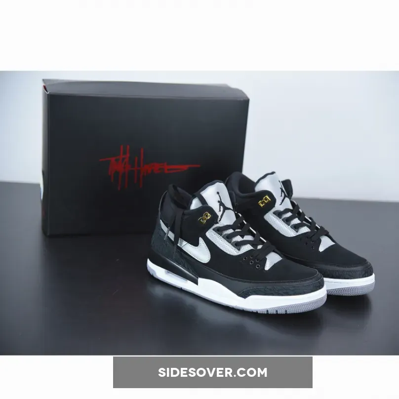 Air Jordan 3 Tinker "Black Cement" Black/Cement Grey-Metallic Gold