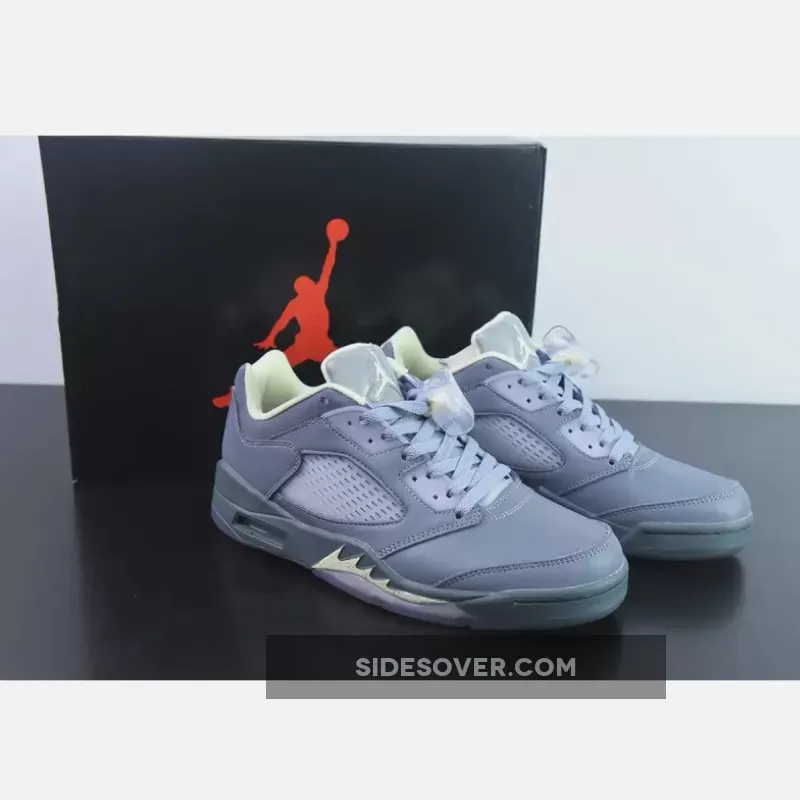 Air Jordan 5 Low Indigo Haze/Metallic Silver/Alabaster