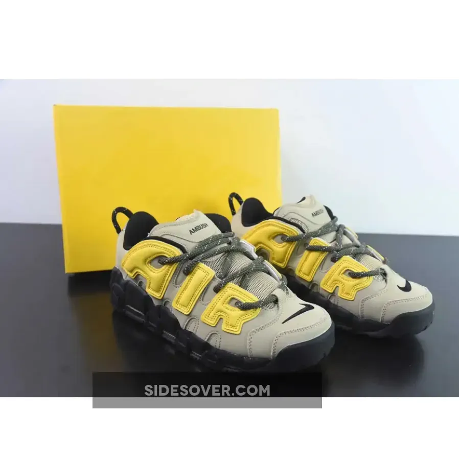 AMBUSH x Nike Air More Uptempo Low "Limestone"