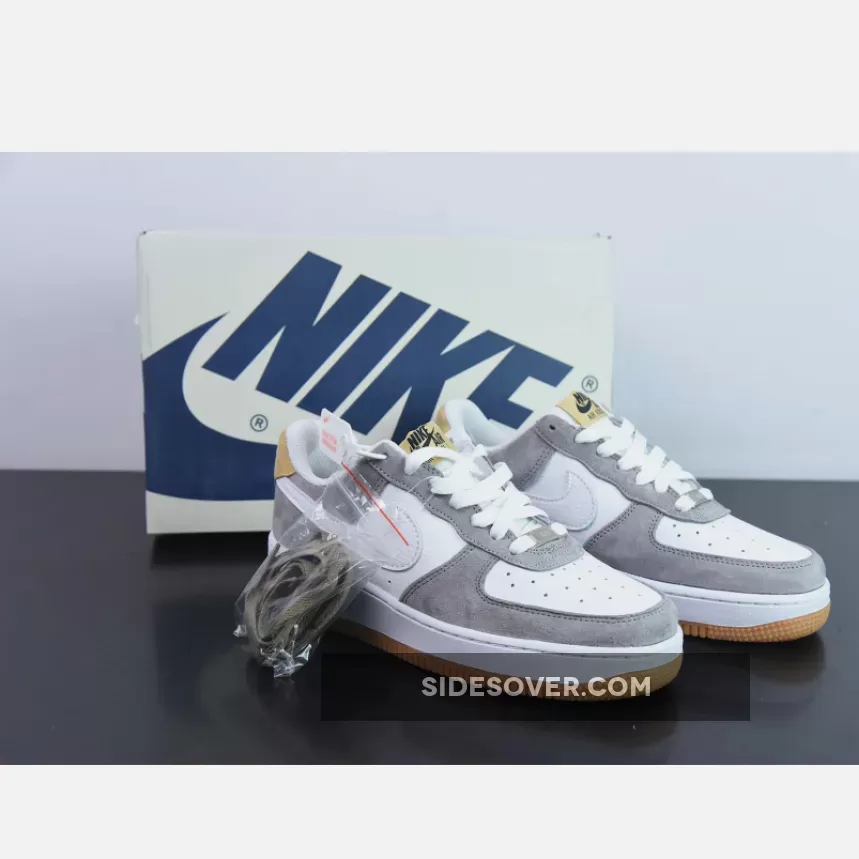 Custom Nike Air Force 1 Low White Grey Gum