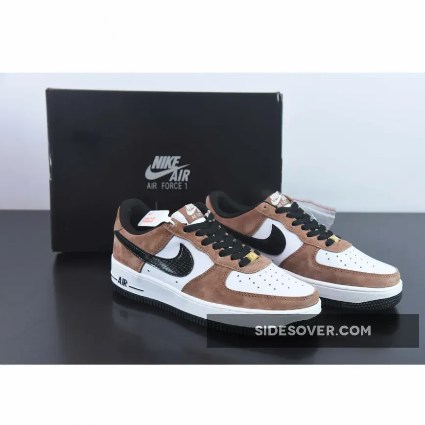 Custom Nike Air Force 1 Low Brown White Black