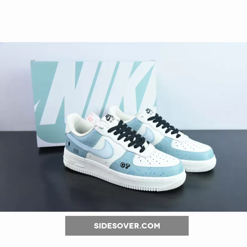 Custom Nike Air Force 1 Low White Sky Blue