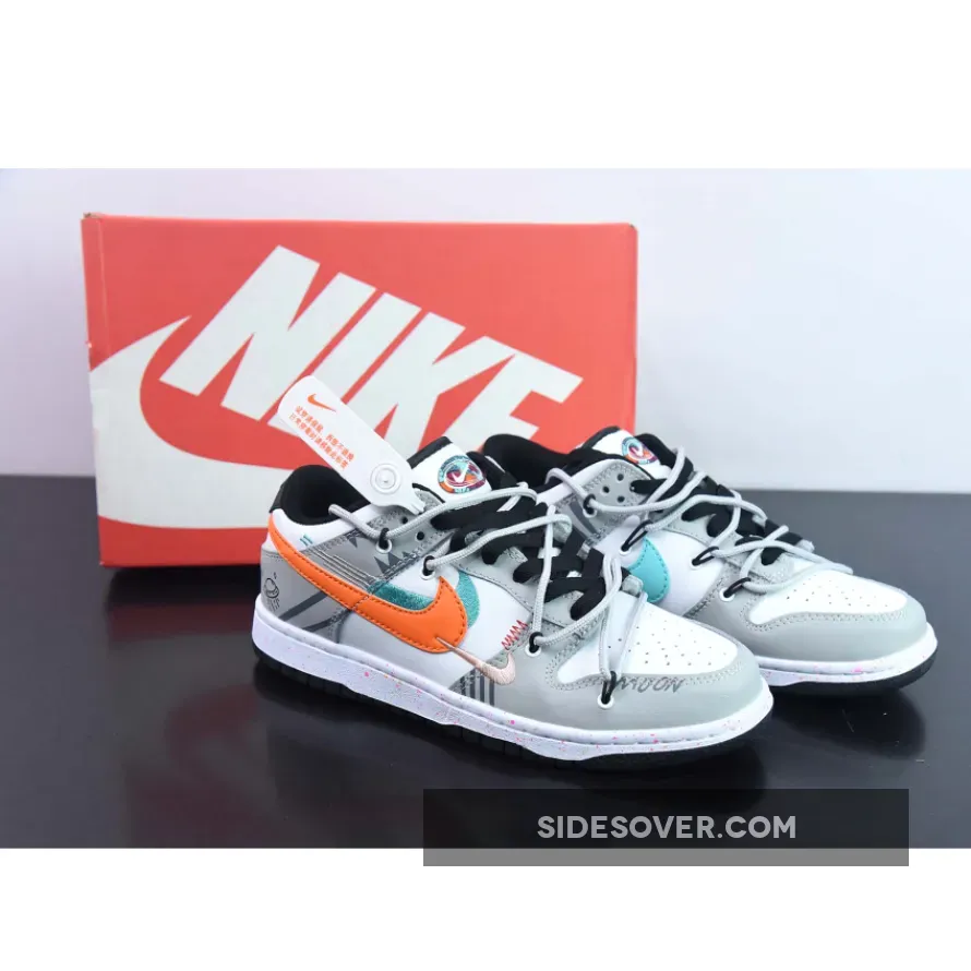 Custom Nike Dunk Low Multiple Swooshes