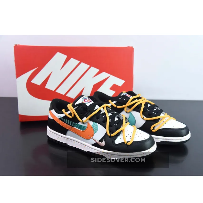 Custom Nike Dunk Low ‘Multiple Swooshes’ White/Rush Pink-Teal