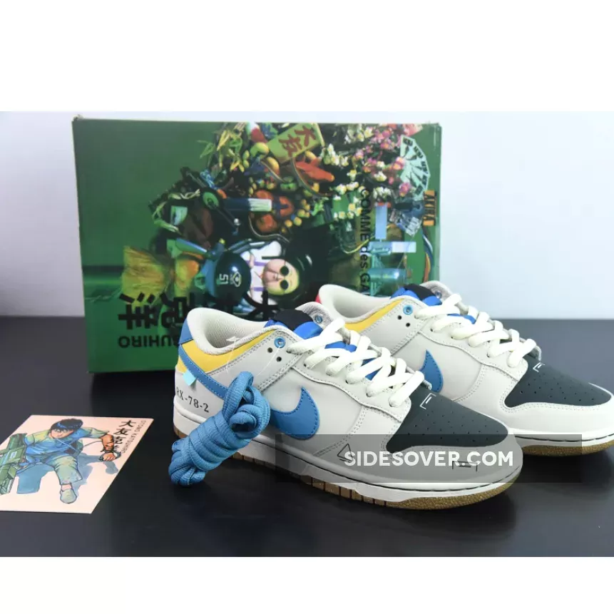 Custom Nike Dunk Low ‘RX-78-2’ Sail Black Yellow Blue