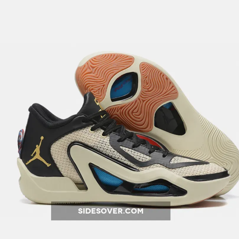 Jordan Tatum 1 "Barbershop" Coconut Milk/Metallic Gold/Black