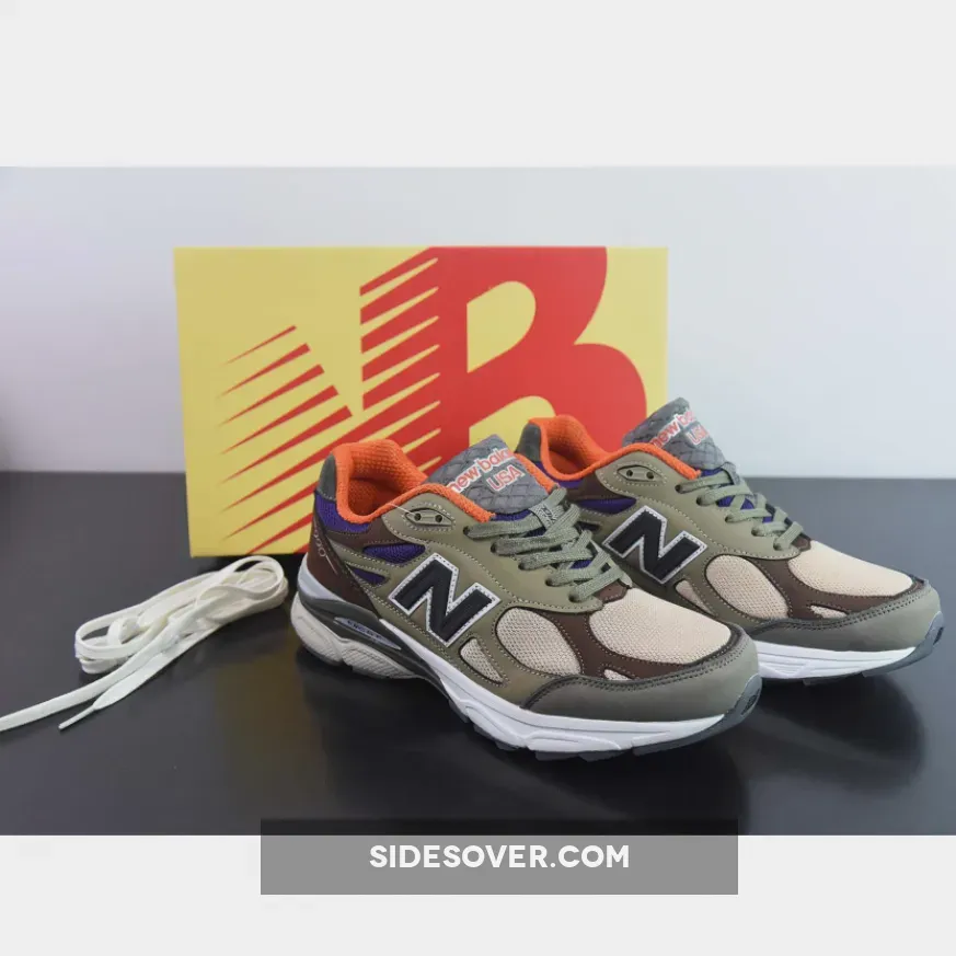 New Balance 990v3 MiUSA Tan/Blue