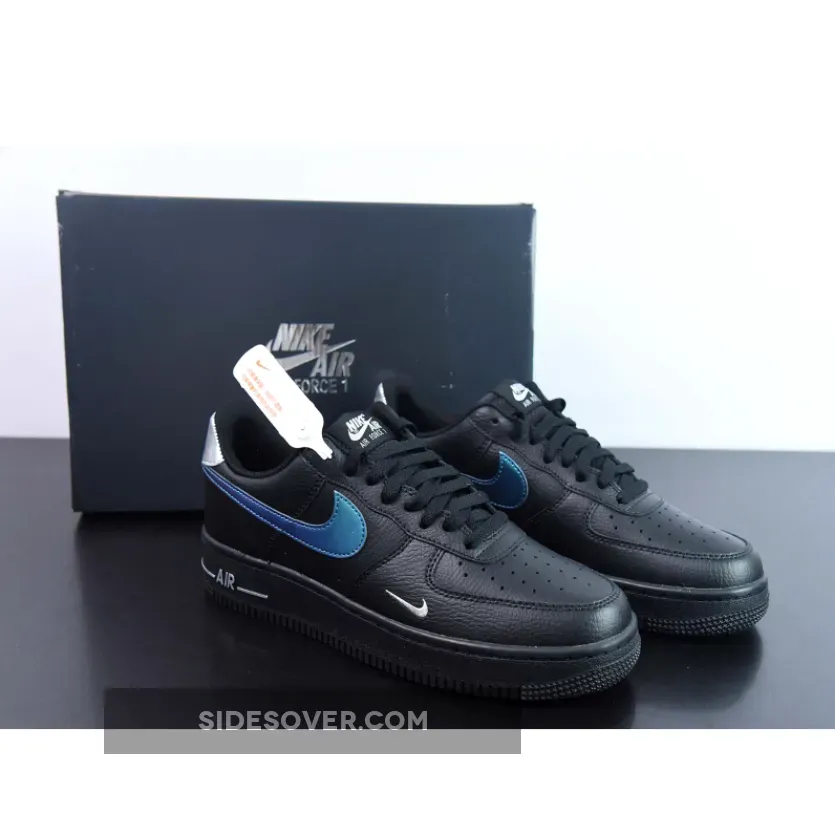 Nike Air Force 1 Low Black Blue Lightning